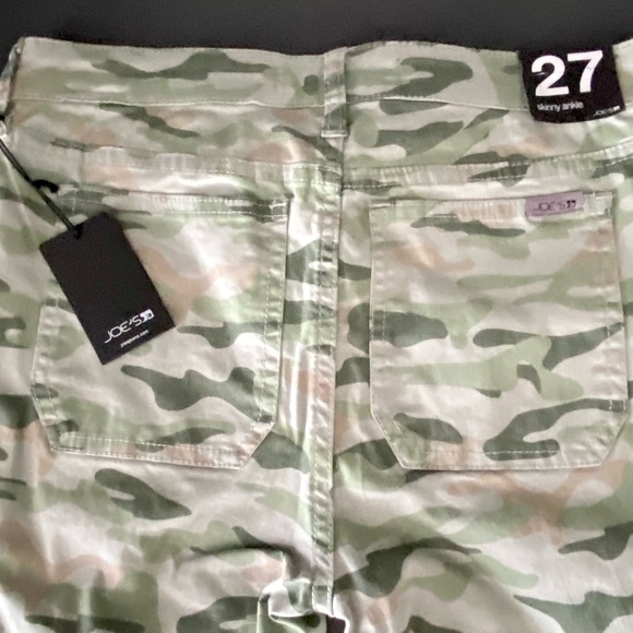 JOE’S Jeans NWT Icon Soft Olive Green Camo Ankle Cut Jean Size 27 - Picture 13 of 14